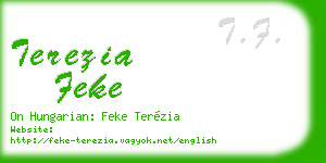 terezia feke business card